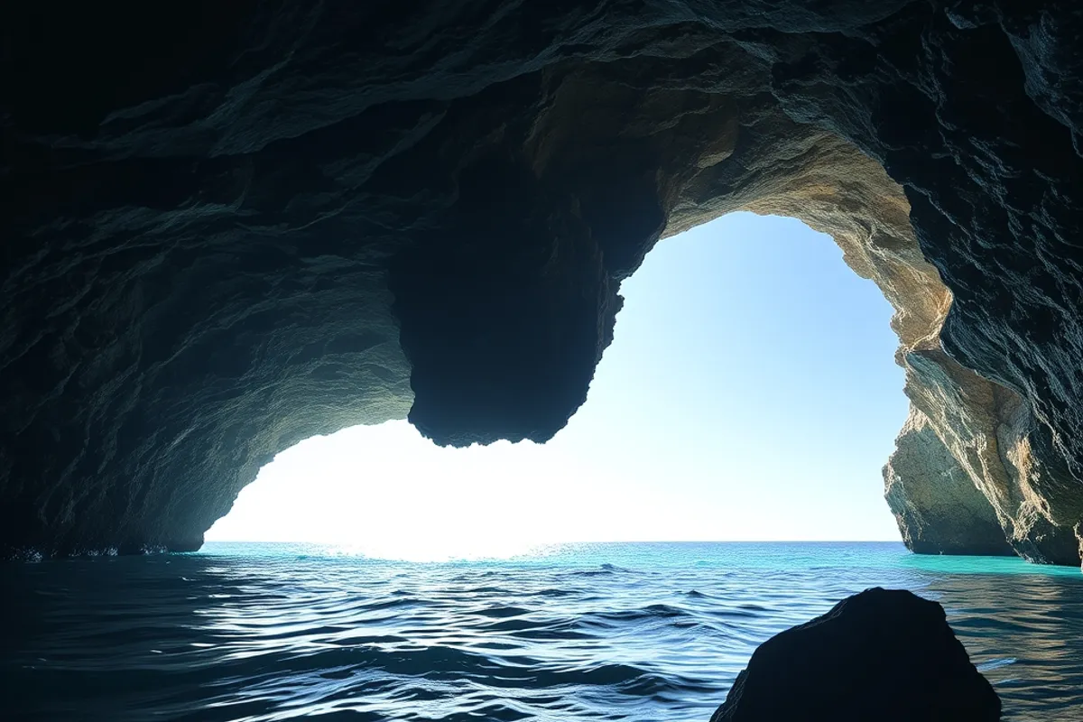Sea caves are best seen on the calmest water, often early before the wind builds.
